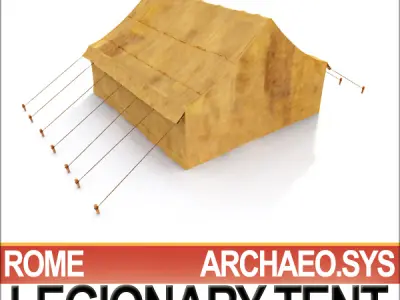 Leather Tent Ancient Rome Legionary 3D model