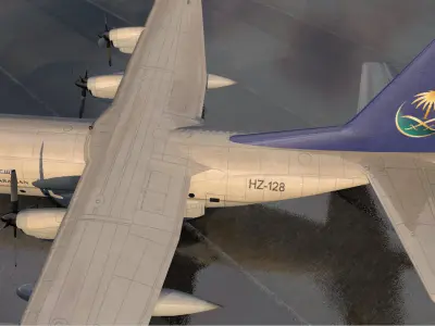 Lockheed H-100 Hercules 3D model