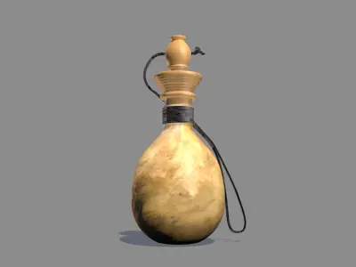 Medieval Gourd Water 3D model