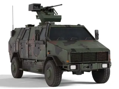 ATF Dingo 2 Infantry Mobility Vehicle Low-poly 3D model