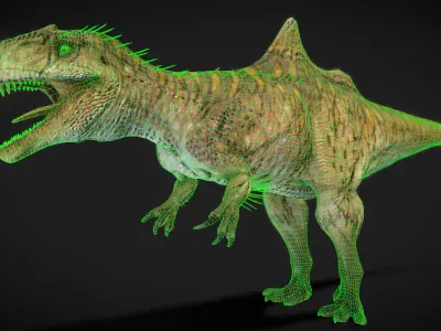 Concavenator Low-poly 3D model