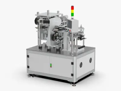 Automatic Cutting Clip Insulation Film Machine 3D model