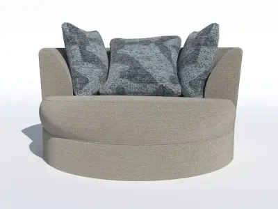 kresla swivel chair 3D model