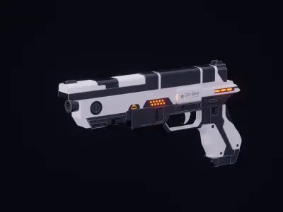 Scifi Weapons Collections Low-poly 3D model