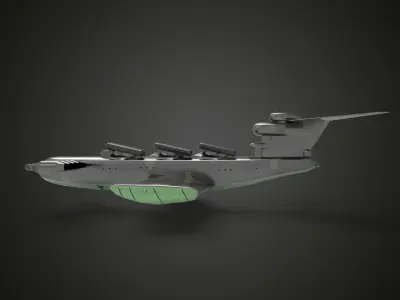 Ekranoplan Unisoviet 3D model