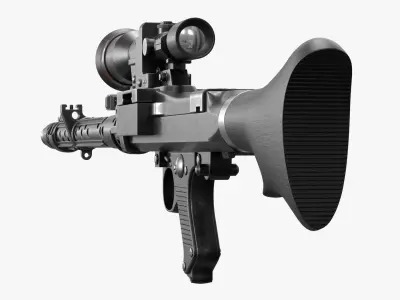 Imperial DLT-19X Sniper Blaster Rifle 3D model
