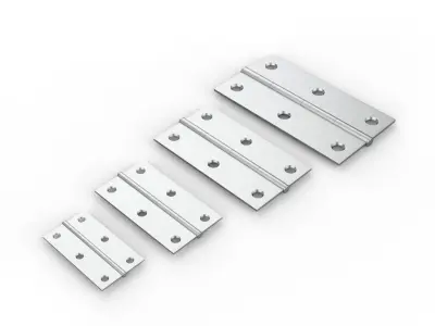 steel hinge 3D model