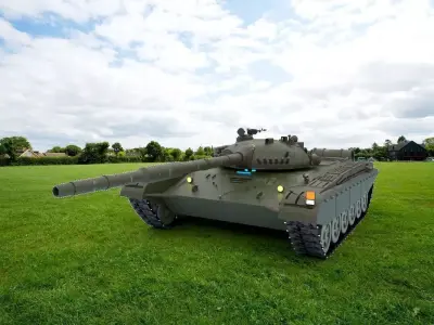 Tank T-72 LODs Included 3D model