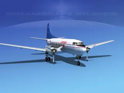 Martin 404 Southeast Airlines 2 3D model