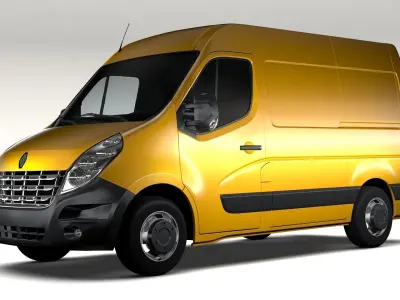 Renault Master L1H2 Van 2010 3D model