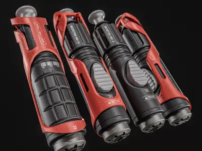 Sci-fi  Injection Medical Device  Low-poly 3D model
