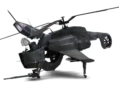 Combine Helicopter - Hunter-Chopper 3D model