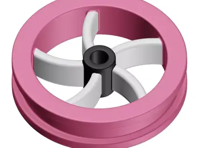 Kids Flywheel Toy 3D model