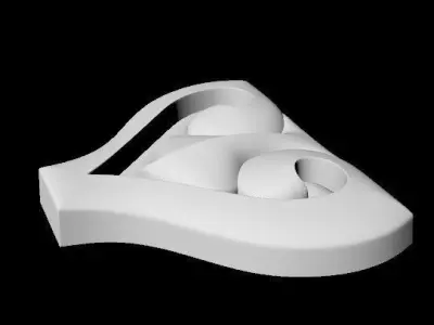 Central decor ornament for furniture Free 3D model