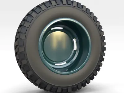 Toyota Land Cruiser FJ 40 Wheel 1 3D model