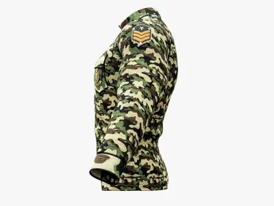 Military Uniform Free low-poly 3D model