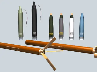 FZ Unguided Rockets 3D model