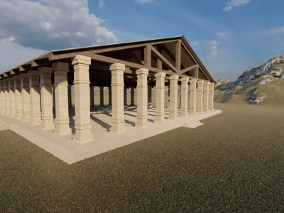 Parthenon-Historical Greek Temple 3D model