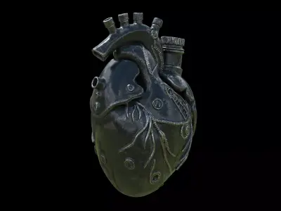 mechanical heart 3D model