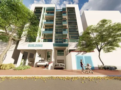 Commercial Building Concept 3D model