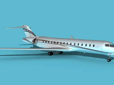 Bombardier Global 7000 V12 3D model