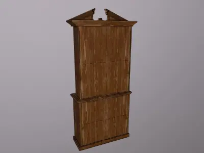 Old Bookshelf 3D model