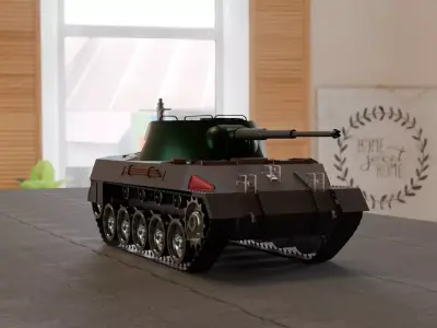 Tank Lowpoly Low-poly 3D model