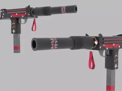 Mac 10 SMG - 3D Model Low-poly 3D model