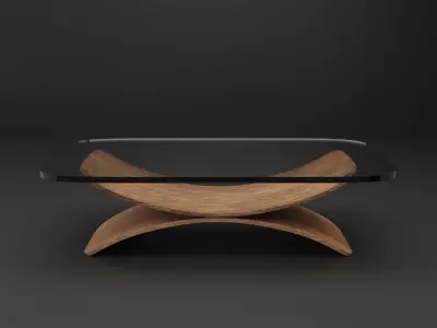 Modern Contemporary  Coffee Table Free low-poly 3D model