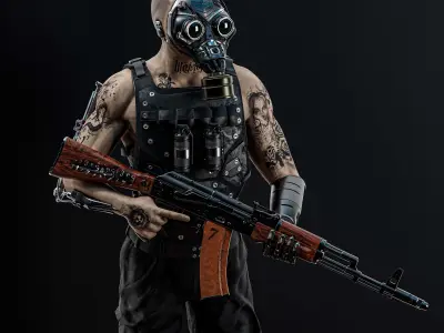 robot soldier katayoshi 3D model