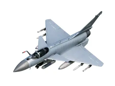 4 Paintschemes J-10CE Fighter Jet J-10C Variant J10C PAKAF PLAAF Low-poly 3D model