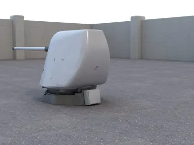 MK 45 Mod 2 3D model