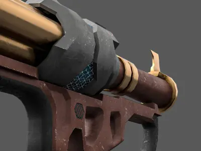 Low Poly Rocket Launcher Low-poly 3D model