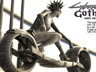 Cyber Gothic 3D print model