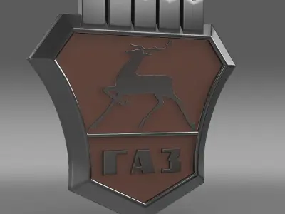 Gaz new Logo 3D model