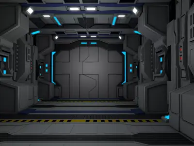 Sci Fi Corridor Interior  3D model