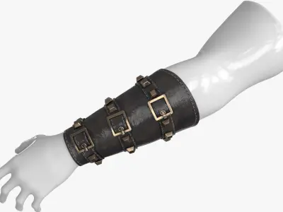 Arm Bracers Low-poly 3D model