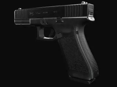 Glock G17 Gen5 Low-poly 3D model