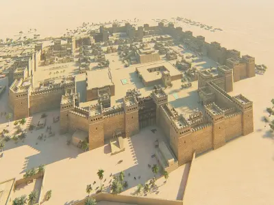 Historic city Kaspuur-Ancient City babel 3D model