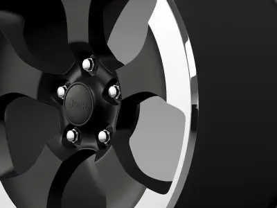 Jeep Wrangler Polar 2014 rim 3D model
