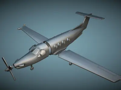 Pilatus PC-12 - 3D Printable Model 3D print model