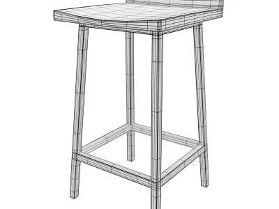 Counter Stool Free 3D model purchase