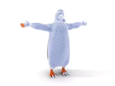 Festive Penguin Holiday model pack Low-poly 3D model