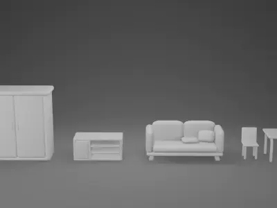 furniture free Free low-poly 3D model purchase