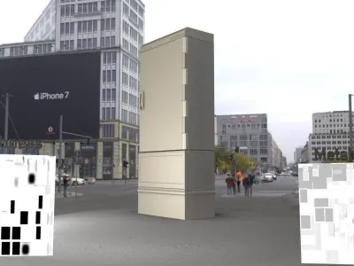 Electrical Distribution Cabinet 56 Low-poly 3D model