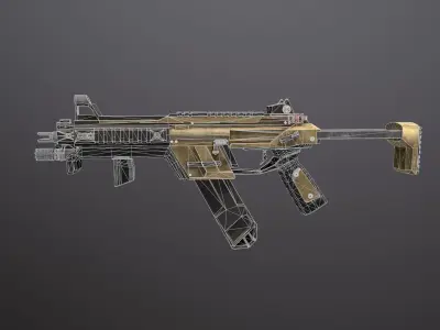 R-99 from apex legends Low-poly 3D model
