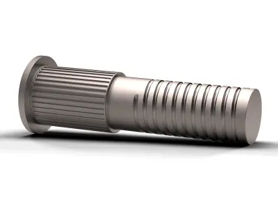 Dome Head Screw Low-poly 3D model