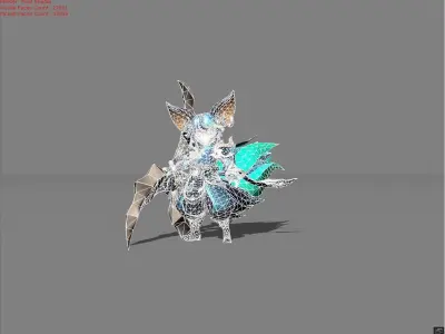 Nana Aqua Pura Low-poly 3D model