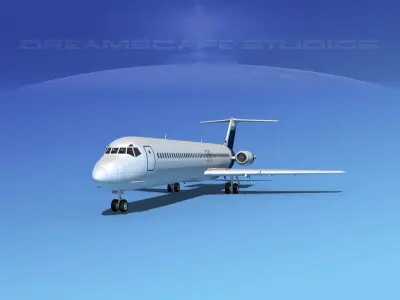 Douglas DC-9-50 Executive 1 3D model
