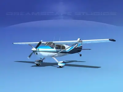 Cessna 170 V07 3D model
